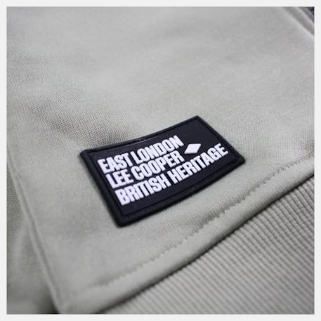 Veste sweat à capuche garçon imprimée Beige+Kaki 7 - vertbaudet enfant 