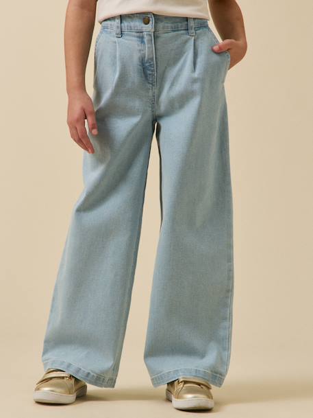 Fille-Pantalon large en denim - collection junior