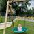 Balançoire ronde nid d'oiseau pour portique Vert olive 1 - vertbaudet enfant 