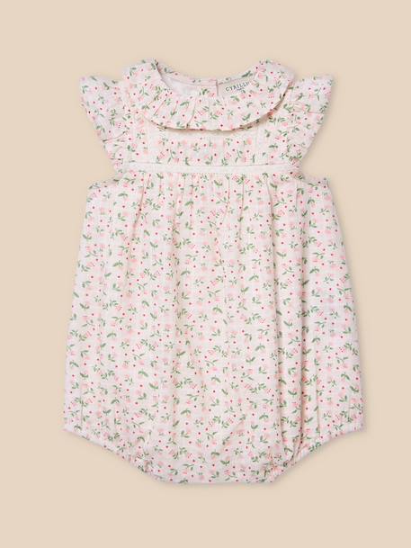Combinaison courte bébé Imprimé  camelia 1 - vertbaudet enfant 