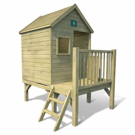 Cabane en bois enfant sur pilotis winny Marron 5 - vertbaudet enfant 