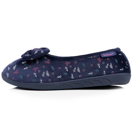 Chaussons ballerines microvelours semelle ergonomique mousse à mémoire forme Blush+Marine+Noir 10 - vertbaudet enfant 