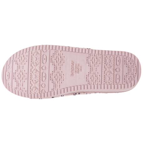 Chaussons mules ouvertes velours, plateforme 3,5 cm Bleucanard+Léopard blush 11 - vertbaudet enfant 