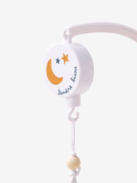 Mobile musical tissu et velours beige 3 - vertbaudet enfant 