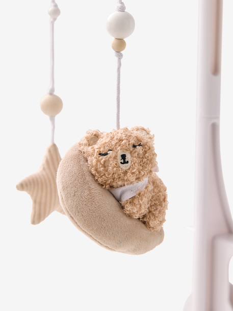 Mobile musical tissu et velours beige 4 - vertbaudet enfant 