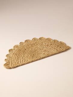 Linge de maison et décoration-Décoration-Animaux de compagnie-Tapis gamelle jute demi-lune