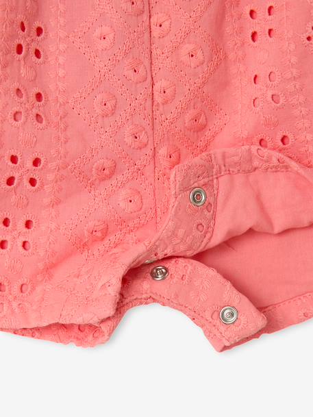 Combishort bébé fille broderie bleu électrique+rose bonbon 11 - vertbaudet enfant 