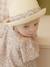 Chapeau paille bébé fille ruban sable 4 - vertbaudet enfant 