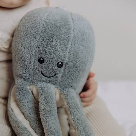 Peluche musicale bébé avec bruit blanc et minuteur intégré Bleu-gris 4 - vertbaudet enfant 