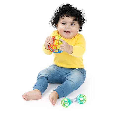 Coffret bébé 2 jouets d’éveil avec hochet et balle Multicolore 6 - vertbaudet enfant 