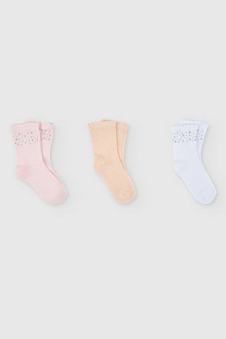 Fille-Pack de chaussettes en coton