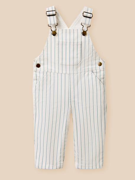 Salopette rayée garçon Rayure bleu/ecru 1 - vertbaudet enfant 