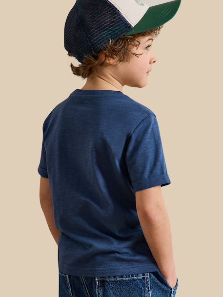 T-shirt imprimé en coton biologique Indigo 2 - vertbaudet enfant 