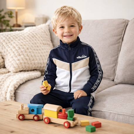 Ensemble veste et pantalon jogging garçon à imprimé Noir 2 - vertbaudet enfant 