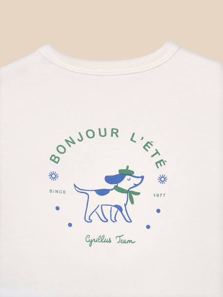 T-shirt cool team bébé - coton biologique Ecru 3 - vertbaudet enfant 