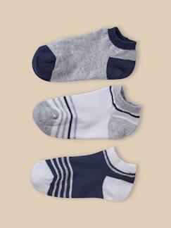 Socquettes sport par lot de 3 garçon  - vertbaudet enfant