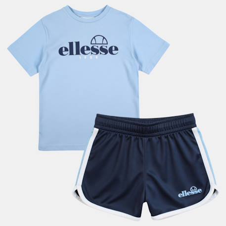 Ensemble 3 pièces t-shirt short et chaussettes enfant à imprimé Bleu 3 - vertbaudet enfant 
