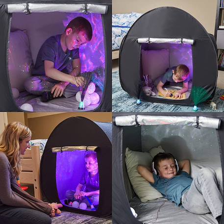 Tente pop-up sensorielle noire 105 cm - jouet éducatif pour enfants Multi-coloured 5 - vertbaudet enfant 