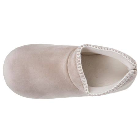 Chaussons bottillons velours, semelle gomme antidérapante Beige 2 - vertbaudet enfant 