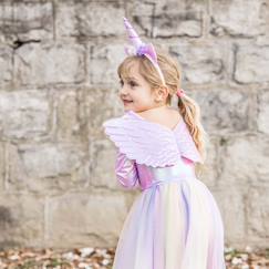Jouet-Jeux d'imitation-Déguisements-Déguisement enfant – robe de princesse licorne avec ailes