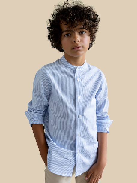 Garçon-Chemise lin et coton – collection fêtes et mariages