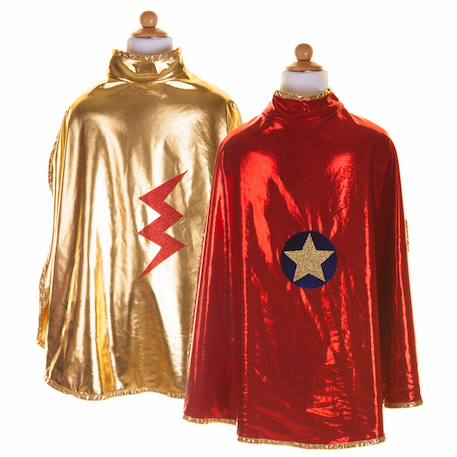 Déguisement enfant cape réversible super héro Rouge 2 - vertbaudet enfant 