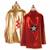Déguisement enfant cape réversible super héro Rouge 2 - vertbaudet enfant 