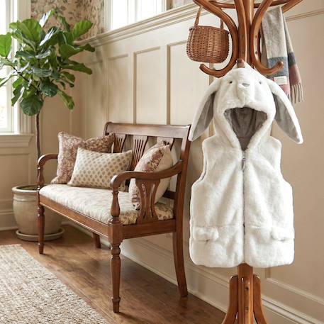 Gilet sans manches enfant pilou pilou à capuche Beige+Écru 9 - vertbaudet enfant 