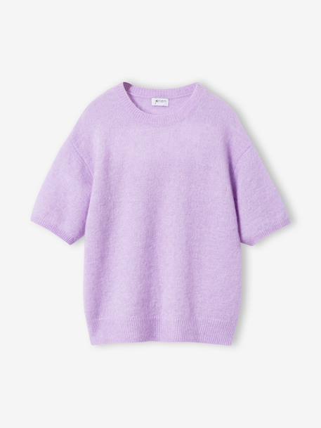 Pull manches courtes fille Jonen lilas+rose 2 - vertbaudet enfant 