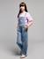 Pull manches courtes fille Jonen lilas+rose 5 - vertbaudet enfant 