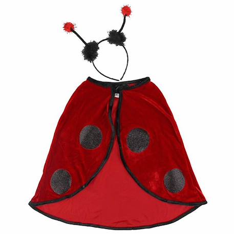 Déguisement cape de coccinelle avec serre-tête Coccinelle, rouge 2 - vertbaudet enfant 