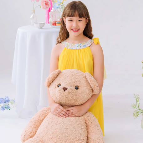 Robe demoiselle d'honneur  col liberty   alizée Jaune fleuri rose bleu+Rose fleuri multicolore 6 - vertbaudet enfant 