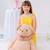 Robe demoiselle d'honneur  col liberty   alizée Jaune fleuri rose bleu+Rose fleuri multicolore 6 - vertbaudet enfant 