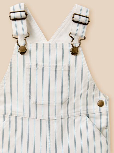Salopette rayée garçon Rayure bleu/ecru 2 - vertbaudet enfant 