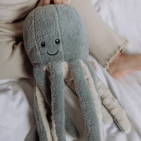 Peluche musicale bébé avec bruit blanc et minuteur intégré Bleu-gris 5 - vertbaudet enfant 