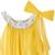 Robe demoiselle d'honneur  col liberty   alizée Jaune fleuri rose bleu+Rose fleuri multicolore 4 - vertbaudet enfant 