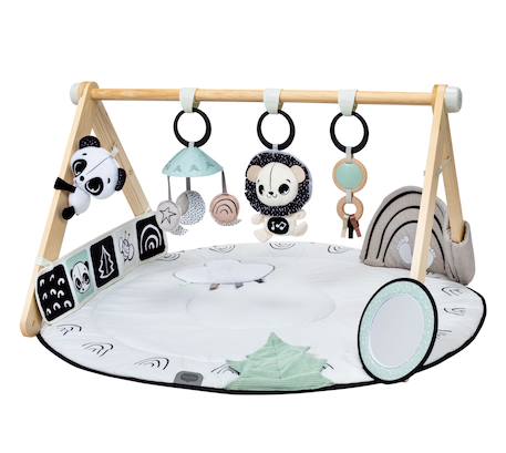 Tiny love tapis d’éveil avec arches en bois gymini luxe Black & white 1 - vertbaudet enfant 