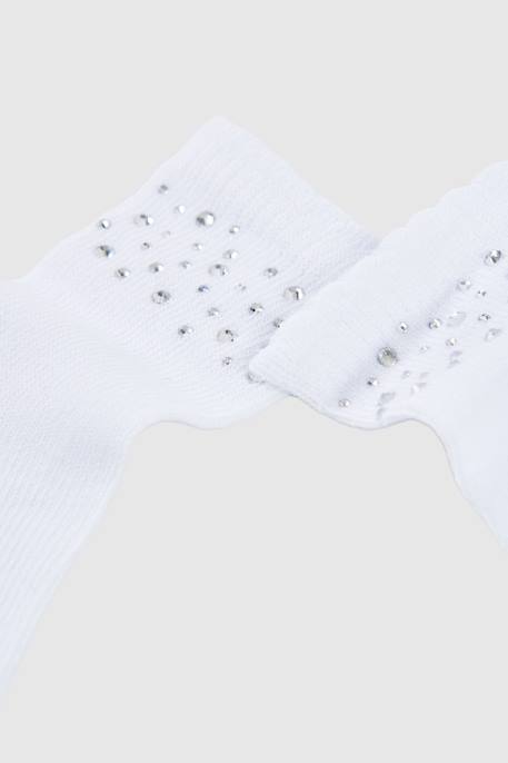 Pack de chaussettes en coton Blanc 4 - vertbaudet enfant 