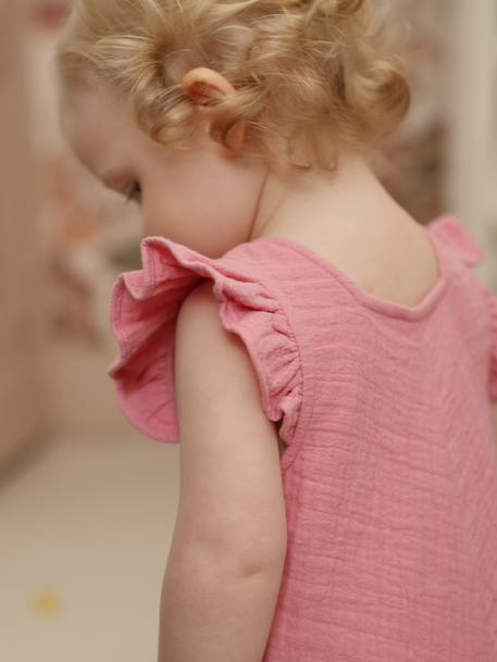 Combinaison courte bébé fille rose 6 - vertbaudet enfant 