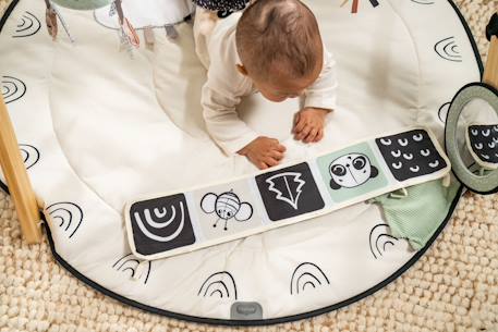 Tiny love tapis d’éveil avec arches en bois gymini luxe Black & white 3 - vertbaudet enfant 