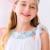Robe demoiselle d'honneur   liberty     alizee Blanc fleuri bleu 2 - vertbaudet enfant 