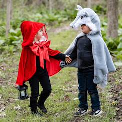 Jouet-Jeux d'imitation-Déguisement enfant cape de loup
