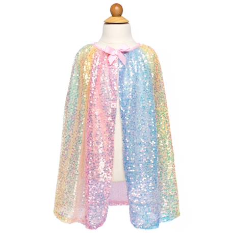 Déguisement enfant cape à sequins pastel Multicolore 2 - vertbaudet enfant 