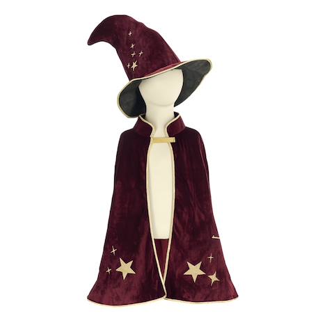 Déguisement enfant cape et chapeau de magicien gandalf Rouge 2 - vertbaudet enfant 