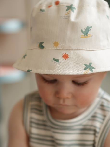 Bob bébé garçon coton réversible écru 6 - vertbaudet enfant 
