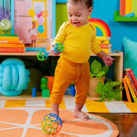 Coffret bébé 2 jouets d’éveil avec hochet et balle Multicolore 5 - vertbaudet enfant 