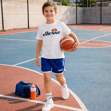 Ensemble 3 pièces t-shirt short et chaussettes enfant à imprimé Bleu 2 - vertbaudet enfant 