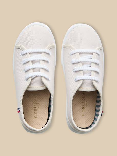 Tennis en toile enfants Ecru 3 - vertbaudet enfant 