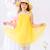 Robe demoiselle d'honneur  col liberty   alizée Jaune fleuri rose bleu+Rose fleuri multicolore 5 - vertbaudet enfant 