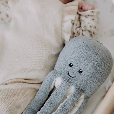 Peluche musicale bébé avec bruit blanc et minuteur intégré Bleu-gris 3 - vertbaudet enfant 